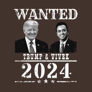 WANTED Trump & Vivek 2024 T-Shirt