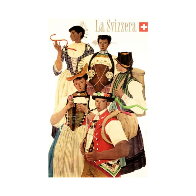 La Svizzera Swiss Musical Theatre Performances Cutural Vintage Travel by vintageposters