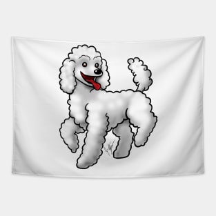 Dog - Poodle - White Tapestry