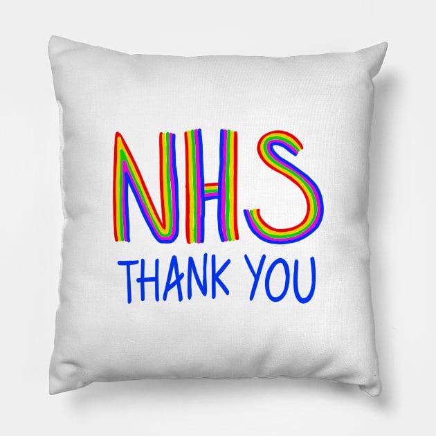 nhs thank you Pillow by sober artwerk