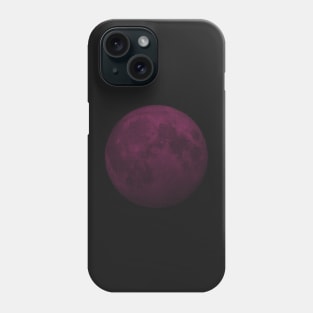 Minimal Pink Moon Mono color Moon Fake 3D Phone Case