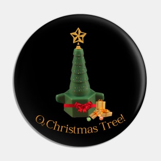 O2 Christmas Tree Funny Respiratory Therapist Nurse RT ICU Pin