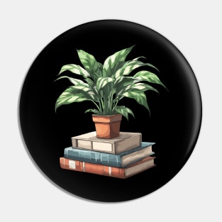 Books And Plants Pin