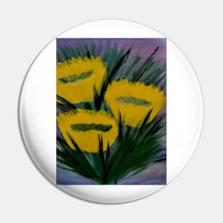 abstract yellow wildflower Pin