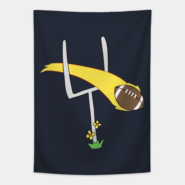 Football Goal Tapestry by saradaboru