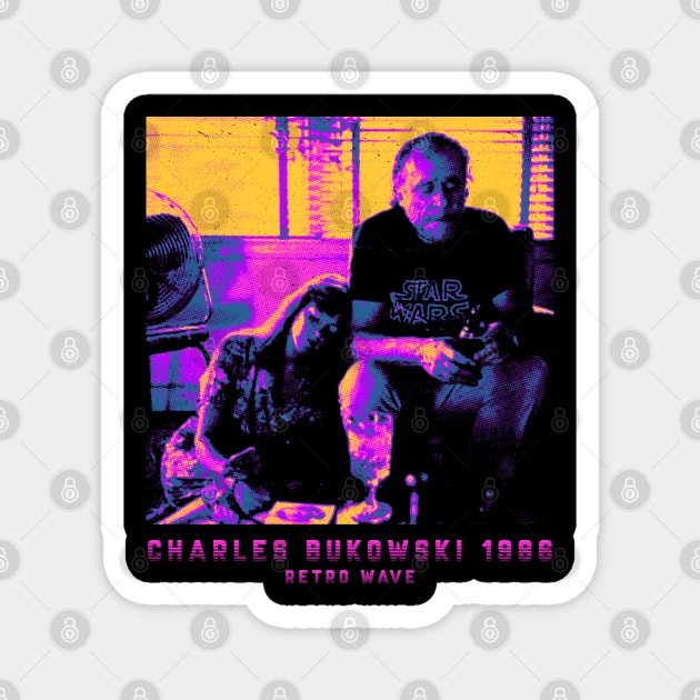 Charles Bukowski 1986 Magnet by OliverIsis33