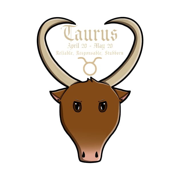 Taurus Zodiac Sign Dates & Traits by Pheona and Jozer Designs