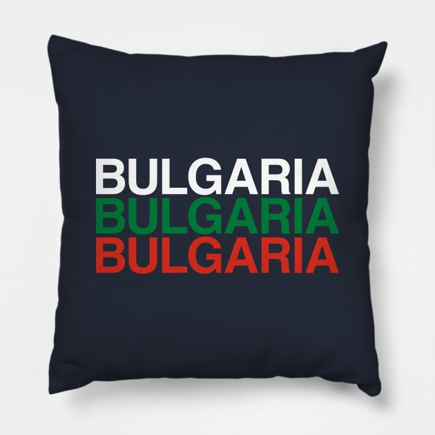 BULGARIA Flag Pillow by eyesblau