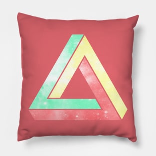 Pastel Triangle Infinity Pillow