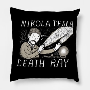 nikola tesla death ray Pillow