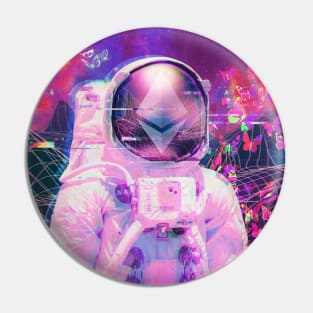Ethereum Space Astronaut Crypto Eth To The Moon Pin