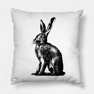 brown hare / rabbit Pillow