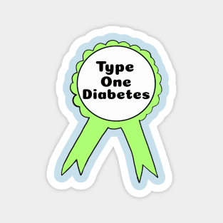 T1D Ribbon - Lime Green Magnet