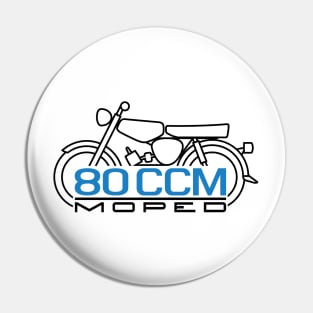 Moped S51 80cc emblem (black) Pin