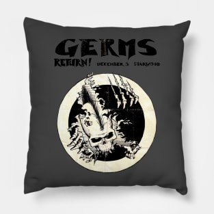 Germs, Los Angelos, CA 12/03/1980 Pillow