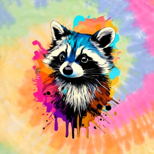 Raccoon Colourful - Cute Trash Panda Waschbär T-Shirt