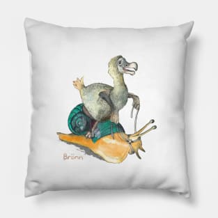 Dodo on the snail Pillow