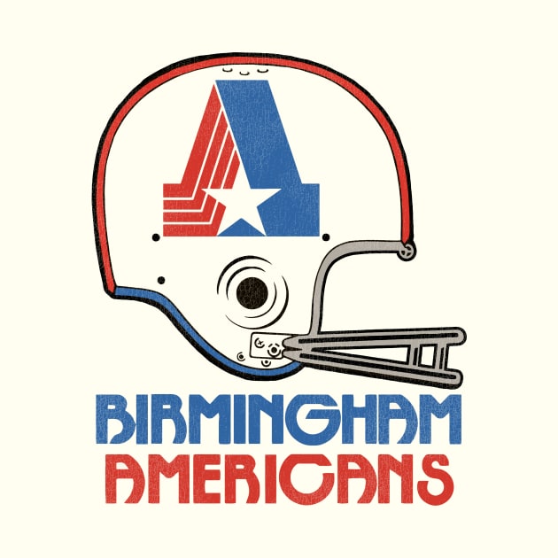 Defunct Birmingham Americans Football Team Helmet by Defunctland