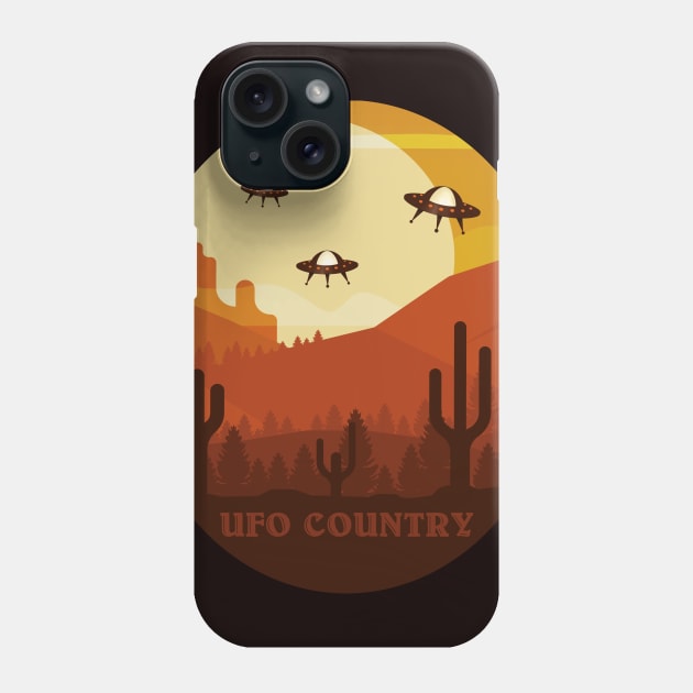 UFO Country Phone Case by LittleBunnySunshine