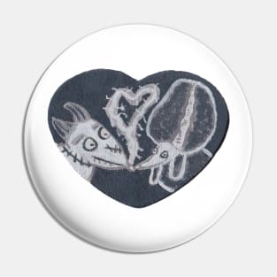 Strange Love Heart Pin