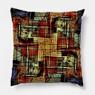 Urban Abstract Pillow