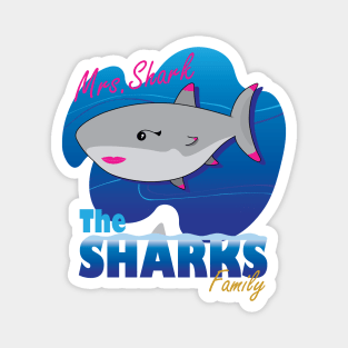 The Sharks Family - Mrs. Shark Magnet