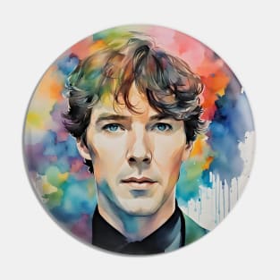 watercolors with Benedict Cumberbatch Pin