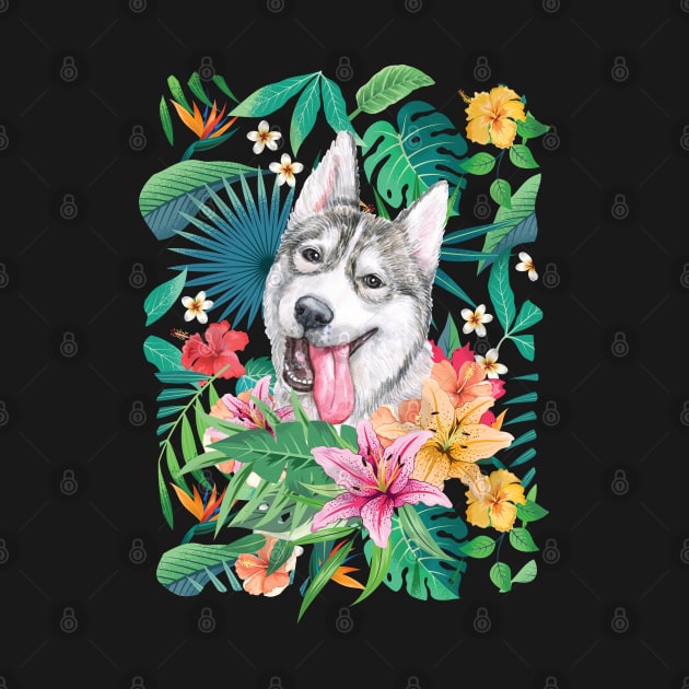 Tropical Siberian Husky 8 by LulululuPainting