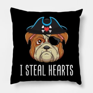 I Steal Heart Valentine Gift For Dog Lover Pillow