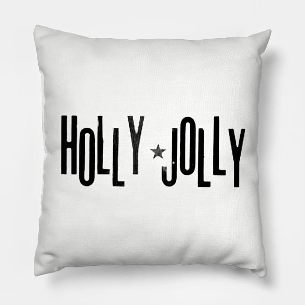 Holly Jolly worn and well loved Pillow by Eugene and Jonnie Tee's