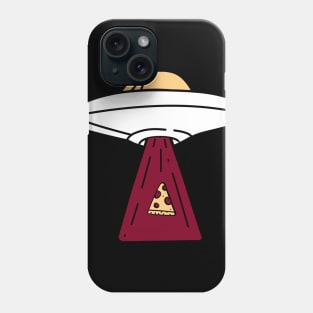 Alien UFO Spaceship Pizza Abducted Phone Case