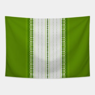 Leafy Green Stripes Tapestry