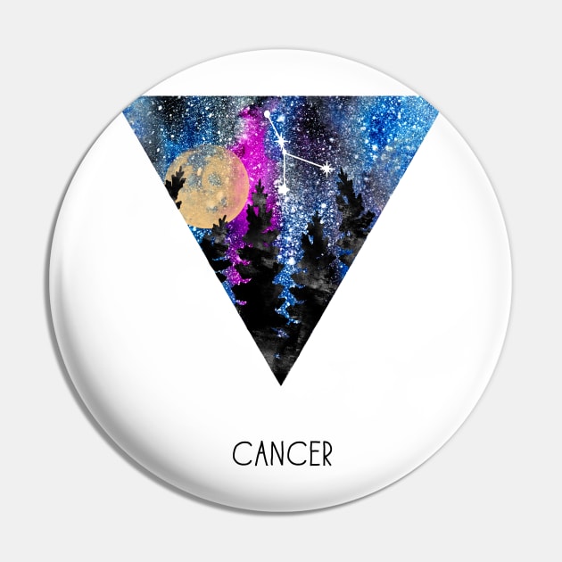 Cancer Constellation,  Cancer Pin by RosaliArt