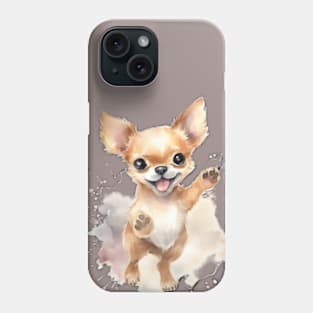 Watercolor Chihuahua Puppy Phone Case