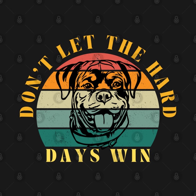 RETRO DOG MOTIVATIONAL QUOTE by Lolane