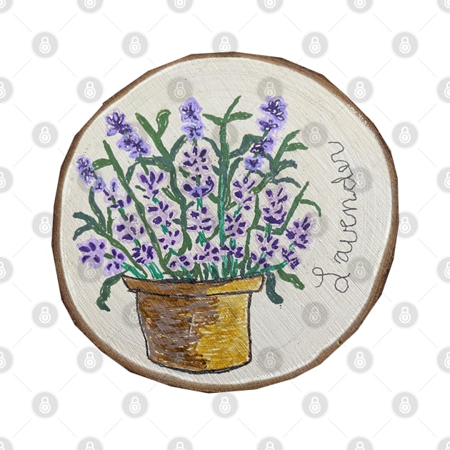 Lavender in Pot by DesignsByDebQ