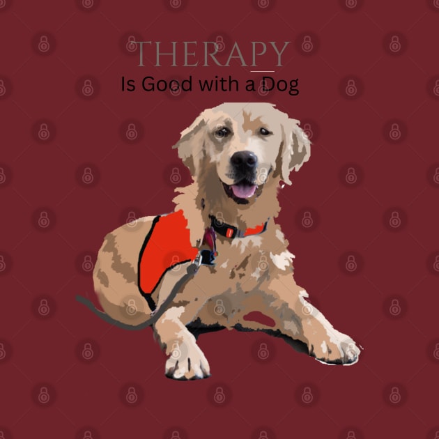 Therapy Dog Red by B C Designs