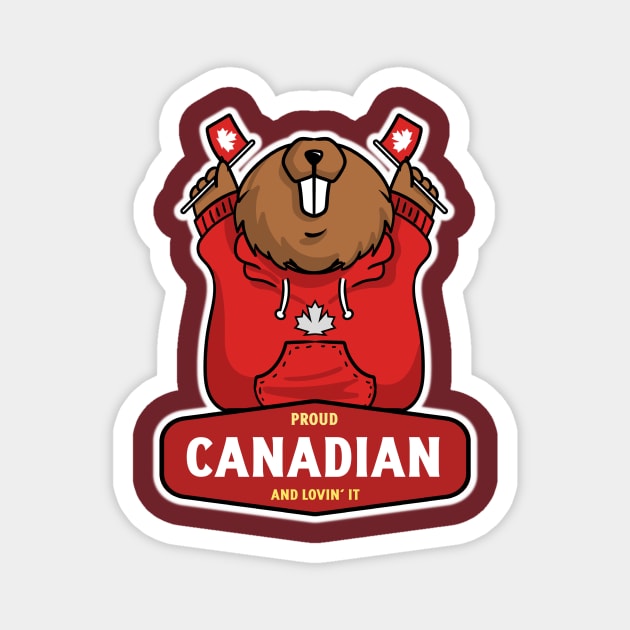 Proud Canadian Canada day Magnet by Turtokart