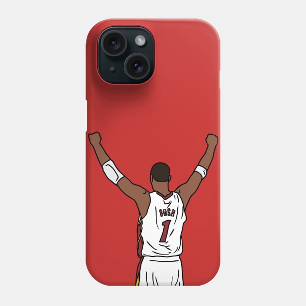 Chris Bosh Celebration Phone Case by rattraptees