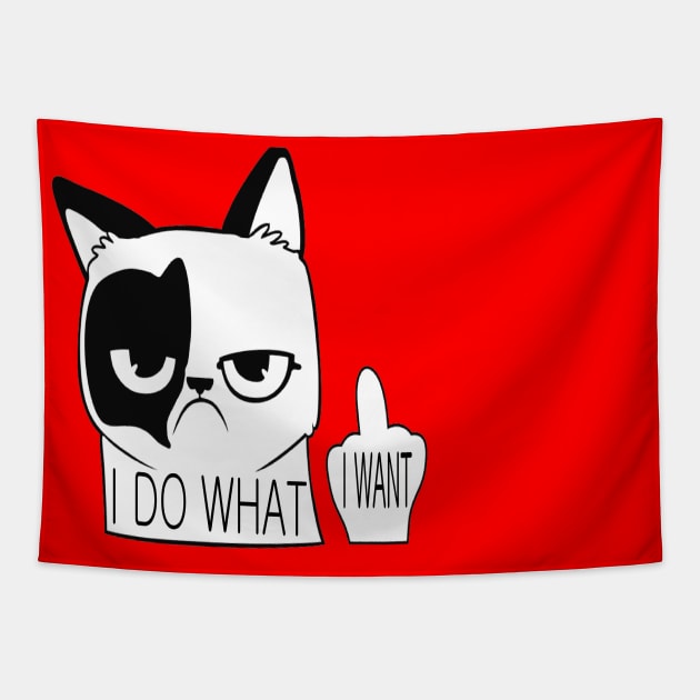 I DO WHAT I WANT Tapestry by TOPTshirt