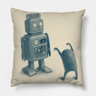 Robot vs Alien Pillow