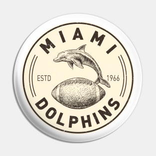 Vintage Miami Dolphins 1 by Buck Tee Pin