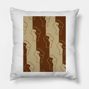 Black Lives Matter Fist pattern Pillow