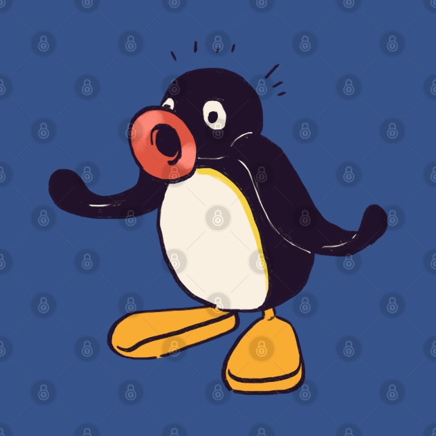 surprised noot penguin meme / pingu by mudwizard