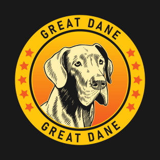 Great Dane Dog Portrait T-Shirt