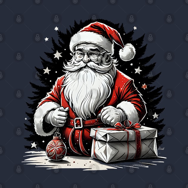 Santa Claus with gifts by Virshan