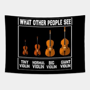 W Other People See Violin Cello Violinist Tapestry