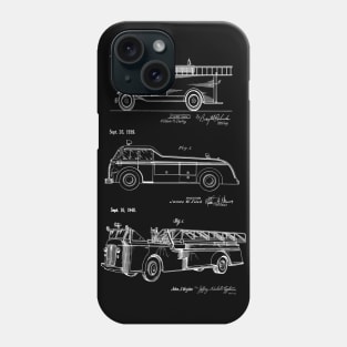 Gift for Firefighter - Fire Trucks Patent Art Phone Case