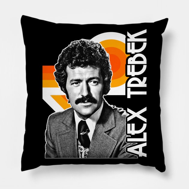 Alex Trebek - This is Jeopardy! - Retro Tribute Pillow by darklordpug