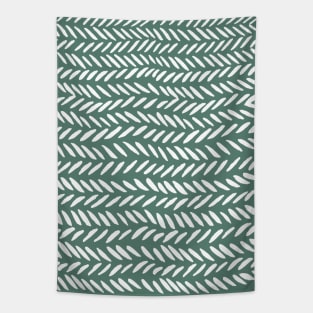 Knitting pattern - white on sage Tapestry